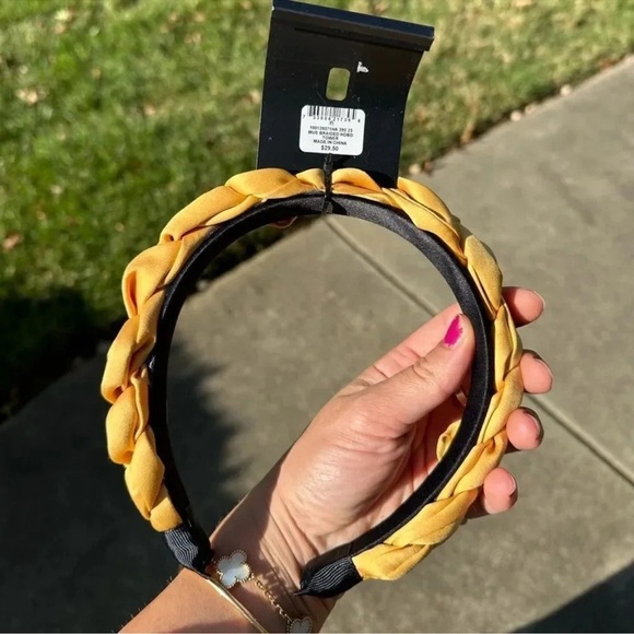 Butter Yellow Braided Headband NWT - Picture 8 of 8